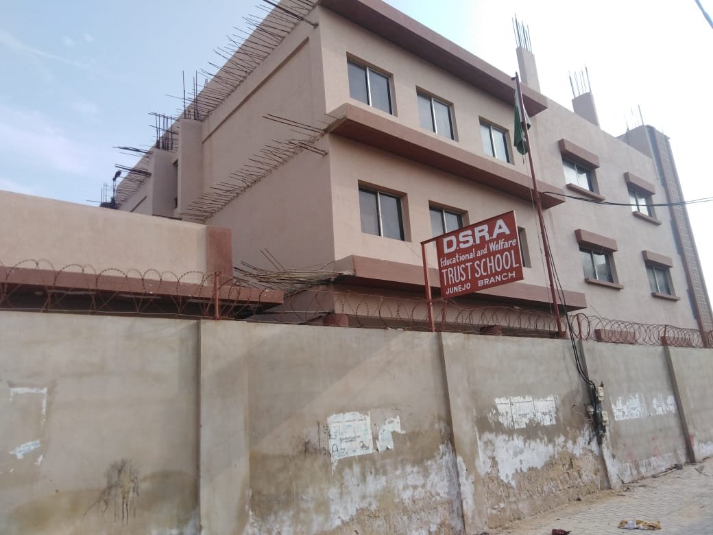 The newly completed school building for the Junejo Town Campus